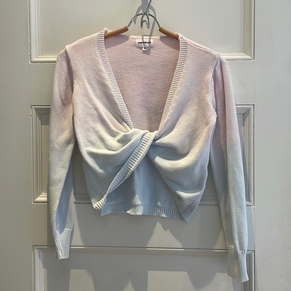 Super down crop sweater
